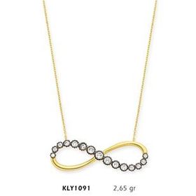 Harem Altın KLY1091 14 Ayar Altın Sonsuzluk Kolye