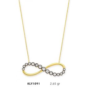 Harem Altın KLY1091 14 Ayar Altın Sonsuzluk Kolye