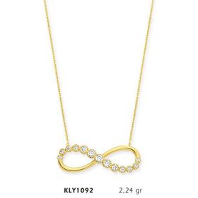 Harem Altın KLY1092 14 Ayar Altın Sonsuzluk Kolye