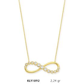 Harem Altın KLY1092 14 Ayar Altın Sonsuzluk Kolye