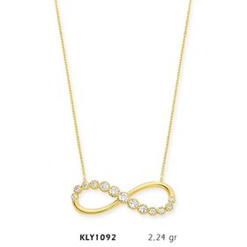 Harem Altın KLY1092 14 Ayar Altın Sonsuzluk Kolye