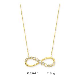 Harem Altın KLY1092 14 Ayar Altın Sonsuzluk Kolye