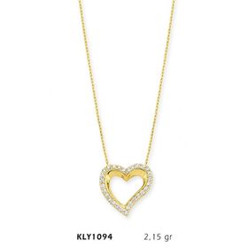 Harem Altın KLY1094 14 Ayar Altın Kalp Kolye