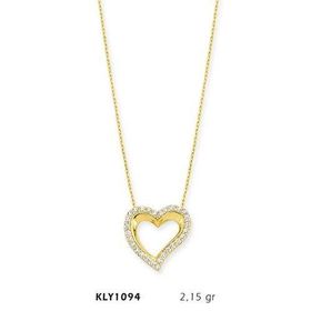 Harem Altın KLY1094 14 Ayar Altın Kalp Kolye