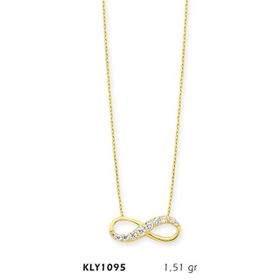 Harem Altın KLY1095 14 Ayar Altın Sonsuzluk Kolye