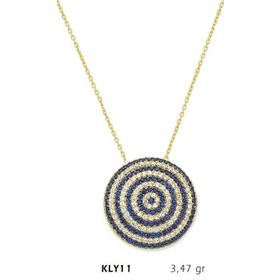 Harem Altın KLY11 14 Ayar Altın Nazar Boncuğu Kolye