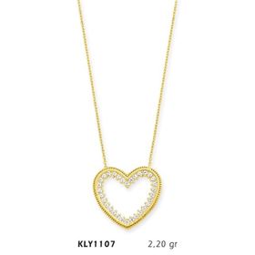 Harem Altın KLY1107 14 Ayar Altın Kalp Kolye