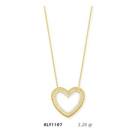 Harem Altın KLY1107 14 Ayar Altın Kalp Kolye
