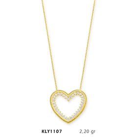 Harem Altın KLY1107 14 Ayar Altın Kalp Kolye