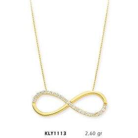 Harem Altın KLY1113 14 Ayar Altın Sonsuzluk Kolye