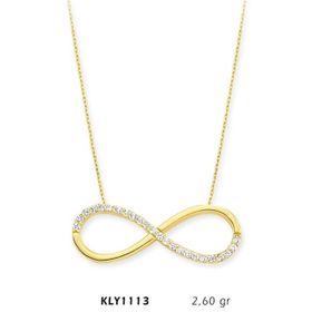Harem Altın KLY1113 14 Ayar Altın Sonsuzluk Kolye