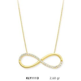 Harem Altın KLY1113 14 Ayar Altın Sonsuzluk Kolye