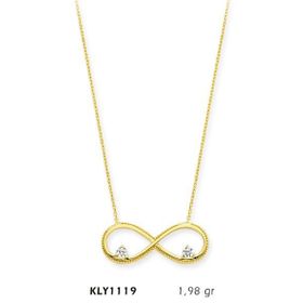 Harem Altın KLY1119 14 Ayar Altın Sonsuzluk Kolye