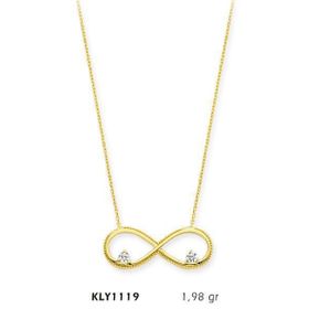 Harem Altın KLY1119 14 Ayar Altın Sonsuzluk Kolye