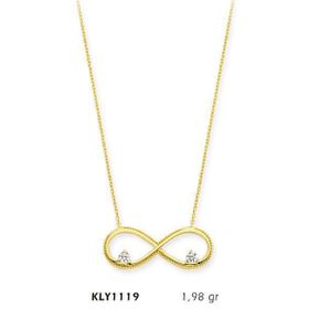 Harem Altın KLY1119 14 Ayar Altın Sonsuzluk Kolye