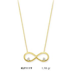 Harem Altın KLY1119 14 Ayar Altın Sonsuzluk Kolye