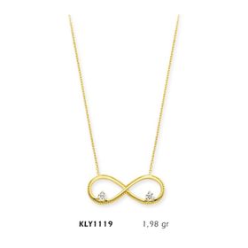 Harem Altın KLY1119 14 Ayar Altın Sonsuzluk Kolye