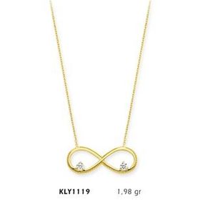 Harem Altın KLY1119 14 Ayar Altın Sonsuzluk Kolye