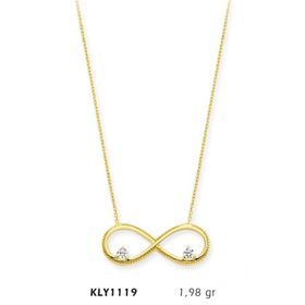 Harem Altın KLY1119 14 Ayar Altın Sonsuzluk Kolye