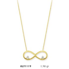 Harem Altın KLY1119 14 Ayar Altın Sonsuzluk Kolye