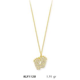 Harem Altın KLY1120 14 Ayar Altın Bebek Ayağı Kolye