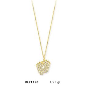 Harem Altın KLY1120 14 Ayar Altın Bebek Ayağı Kolye