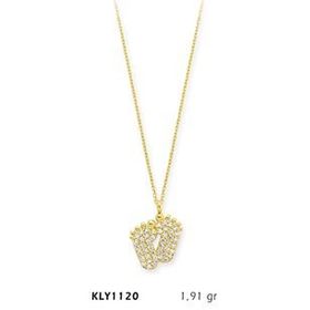 Harem Altın KLY1120 14 Ayar Altın Bebek Ayağı Kolye