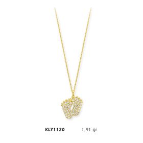 Harem Altın KLY1120 14 Ayar Altın Bebek Ayağı Kolye