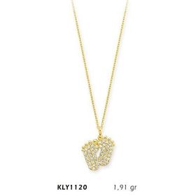 Harem Altın KLY1120 14 Ayar Altın Bebek Ayağı Kolye