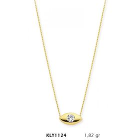 Harem Altın KLY1124 14 Ayar Altın Tektaş Kolye