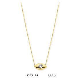 Harem Altın KLY1124 14 Ayar Altın Tektaş Kolye