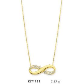 Harem Altın KLY1125 14 Ayar Altın Sonsuzluk Kolye