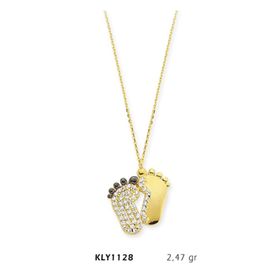 Harem Altın KLY1128 14 Ayar Altın Bebek Ayağı Kolye