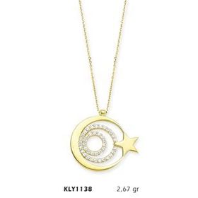 Harem Altın KLY1138 14 Ayar Altın Ayyıldız Kolye