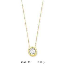 Harem Altın KLY1139 14 Ayar Altın Tektaş Kolye
