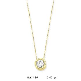 Harem Altın KLY1139 14 Ayar Altın Tektaş Kolye
