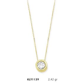 Harem Altın KLY1139 14 Ayar Altın Tektaş Kolye