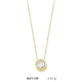 Harem Altın KLY1139 14 Ayar Altın Tektaş Kolye