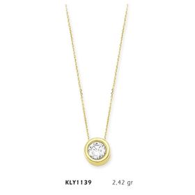 Harem Altın KLY1139 14 Ayar Altın Tektaş Kolye