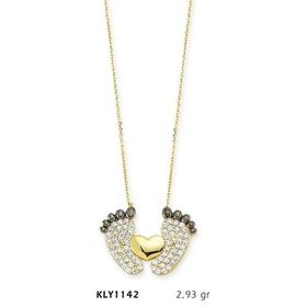 Harem Altın KLY1142 14 Ayar Altın Bebek Ayağı Kolye