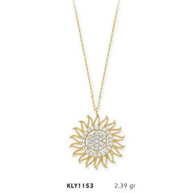 Harem Altın KLY1153 14 Ayar Altın Güneş Kolye