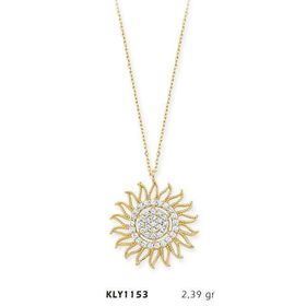 Harem Altın KLY1153 14 Ayar Altın Güneş Kolye