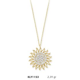 Harem Altın KLY1153 14 Ayar Altın Güneş Kolye