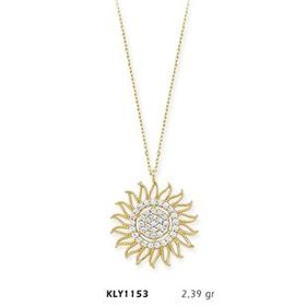 Harem Altın KLY1153 14 Ayar Altın Güneş Kolye