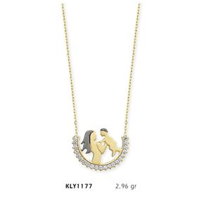 Harem Altın KLY1177 14 Ayar Altın Anne Bebek Kolye