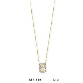 Harem Altın KLY1188 14 Ayar Altın Tektaş Prenses Kolye