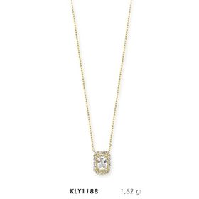 Harem Altın KLY1188 14 Ayar Altın Tektaş Prenses Kolye
