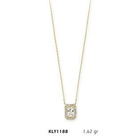Harem Altın KLY1188 14 Ayar Altın Tektaş Prenses Kolye