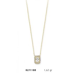 Harem Altın KLY1188 14 Ayar Altın Tektaş Prenses Kolye