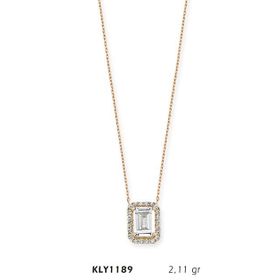 Harem Altın KLY1189 14 Ayar Altın Baget Model Kolye